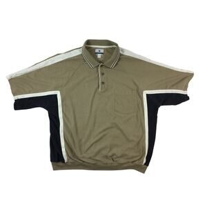 Vintage 80s Greenline International Men's Short Sleeve 1980s Polo Shirt Size XXL